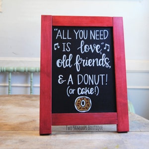 Personalized Chalkboard Easel: Custom Wedding Bar Menu Sign (11x15 Inches)