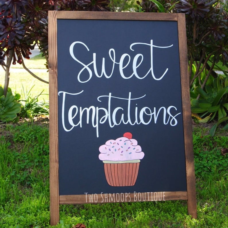 Personalized Chalkboard Sign Easel
