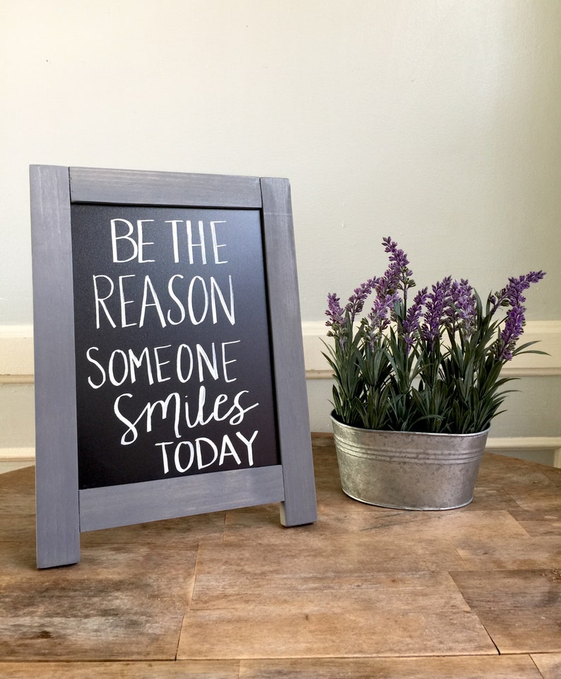 Small Chalkboard Easel Custom Chalkboard Sign Tabletop Etsy
