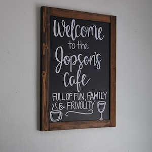 Rustic Chalkboard Sign - 16x20 Inches - Personalized Or Blank - By Two Shmoops Boutique