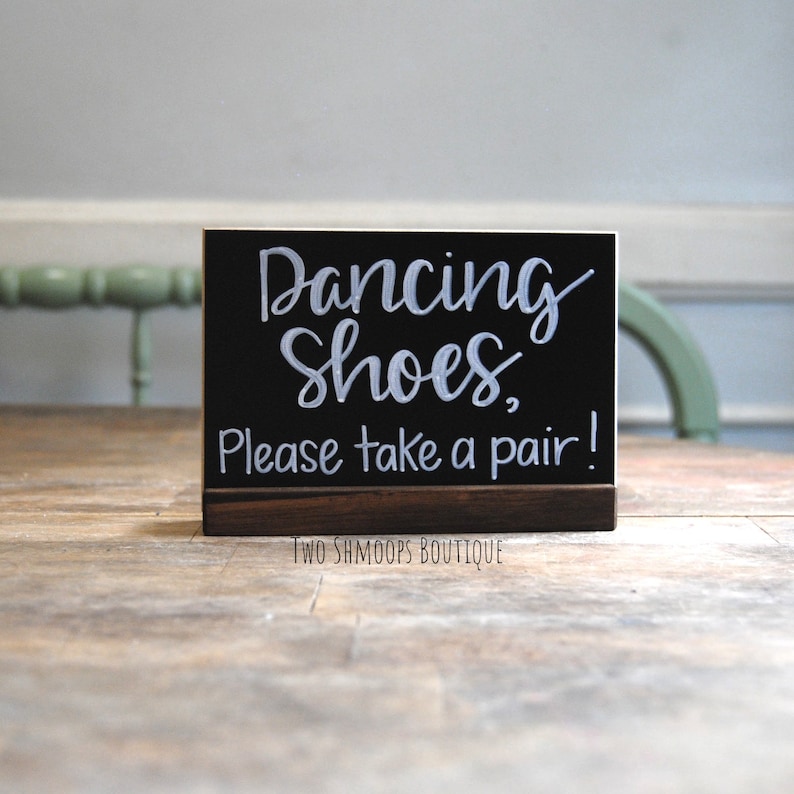 mini chalkboard sign with stand blank or personalized