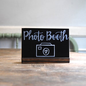 mini chalkboard sign with stand blank or personalized