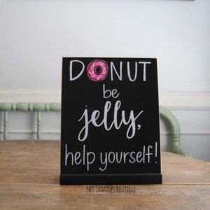 Personalized Chalkboard Sign with Wood Stand: 8x10 Bar Menu