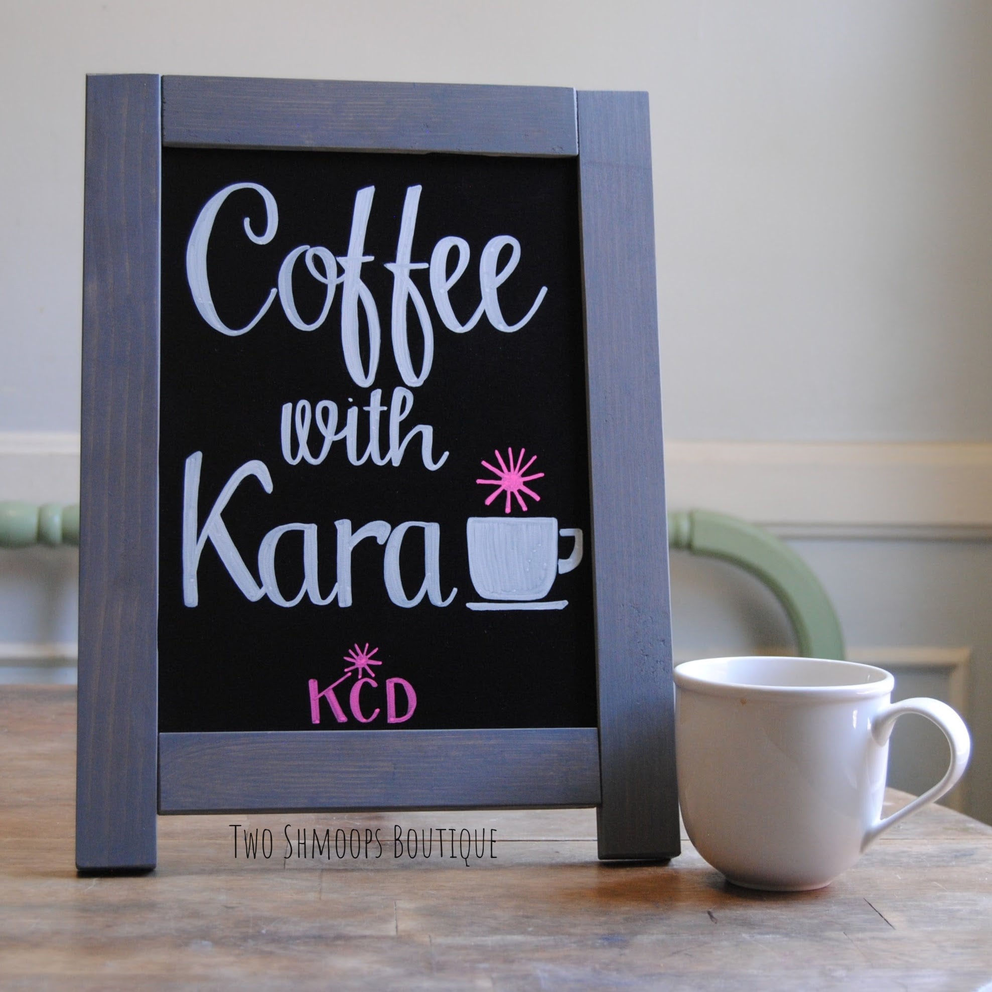 Small Chalkboard Easel Custom Chalkboard Sign Tabletop Etsy