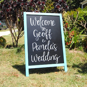 Personalized Chalkboard Sign Easel