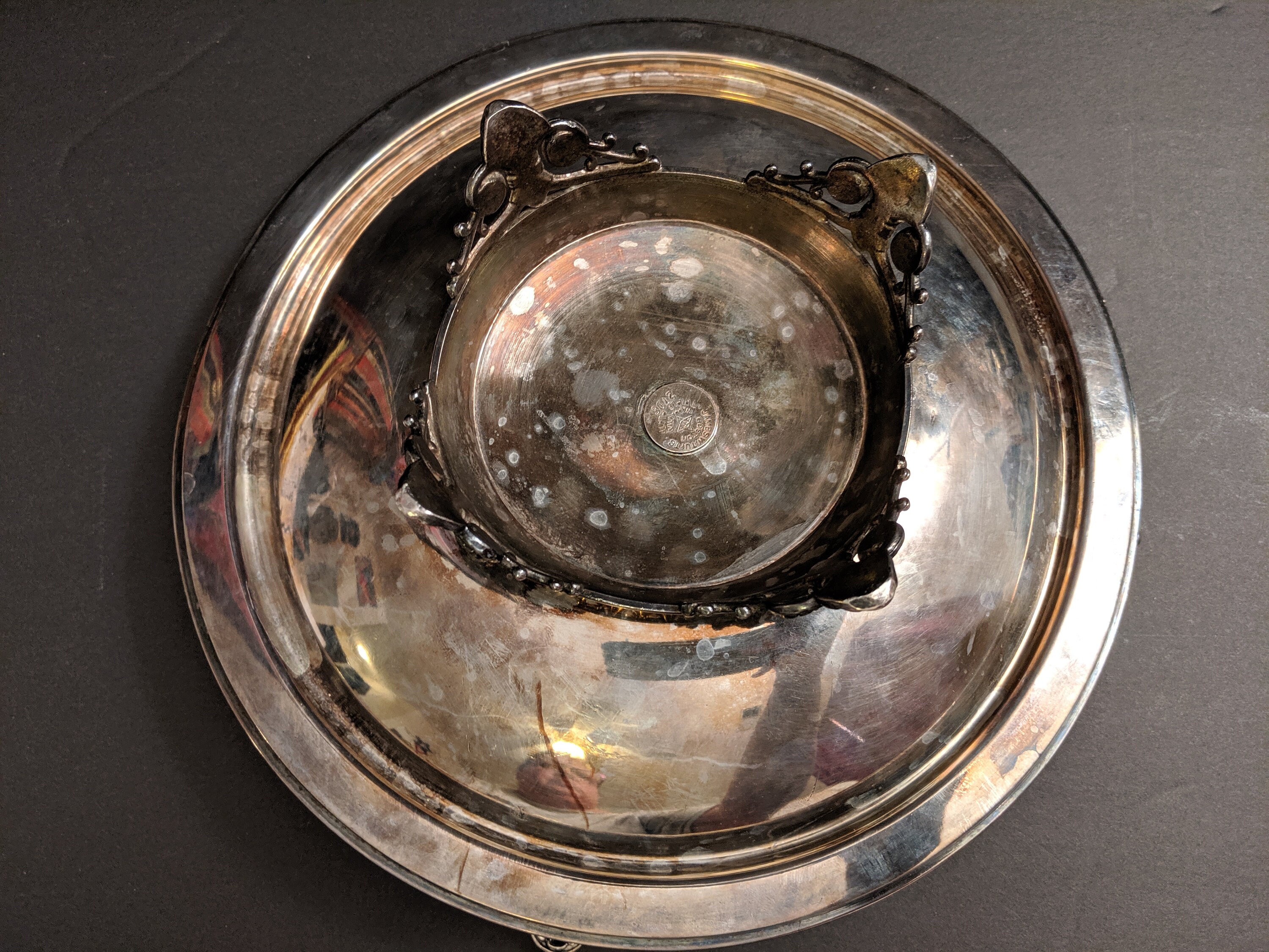 Antique James W. Tufts Triple Plate Silver Bride's Basket Etsy