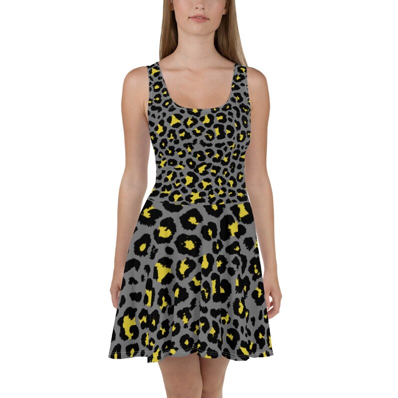 Leopard Print Skater Dress