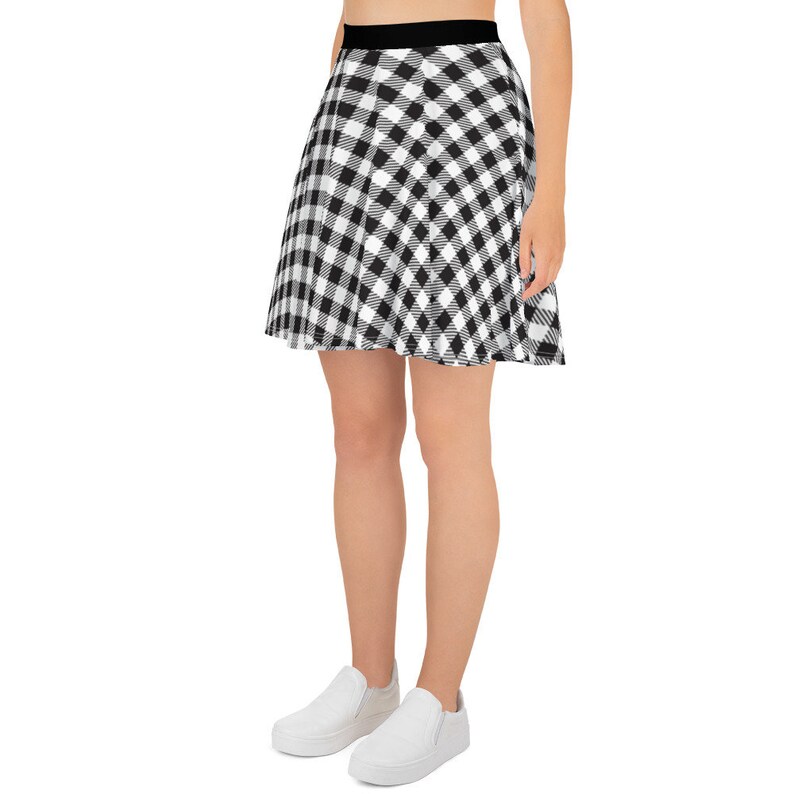 Gingham Skater Skirt