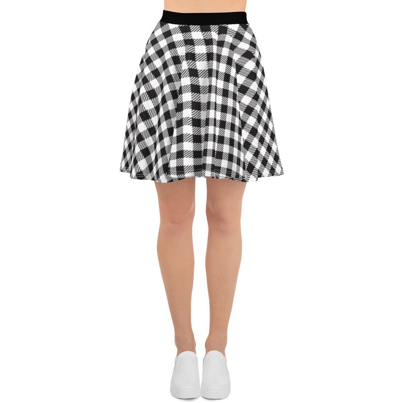 Gingham Skater Skirt