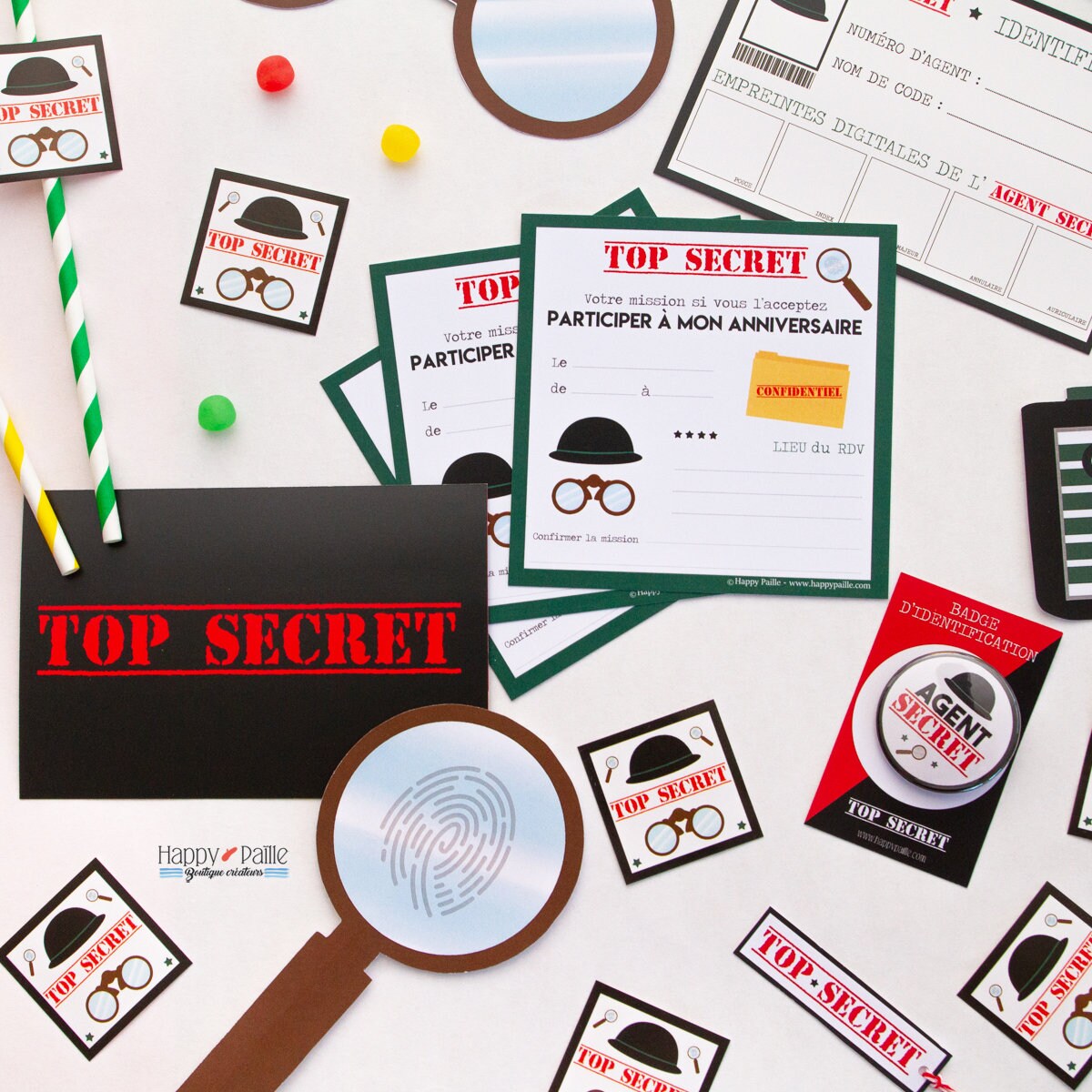Kit Anniversaire Agent Secret Anniversaire Espion Etsy Osterreich