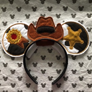 Toy Story Woody Cowboy Disney Inspired Mickey Minnie Mouse Ears