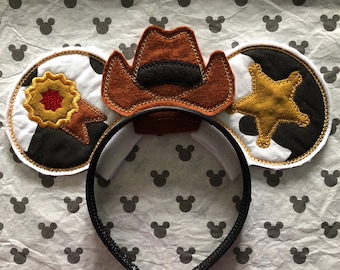 Toy Story Woody Cowboy Disney-geïnspireerde Mickey Minnie Mouse-oren