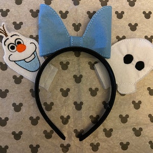 Frozen Snowman Olaf warm hugs Disney inspired Mickey Minnie Mouse Ears headband