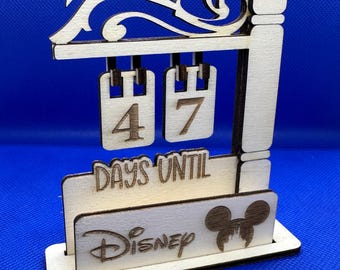 Countdown wooden sign wedding, holiday, birthday, Disney, vacation, cruise, customise, personalise