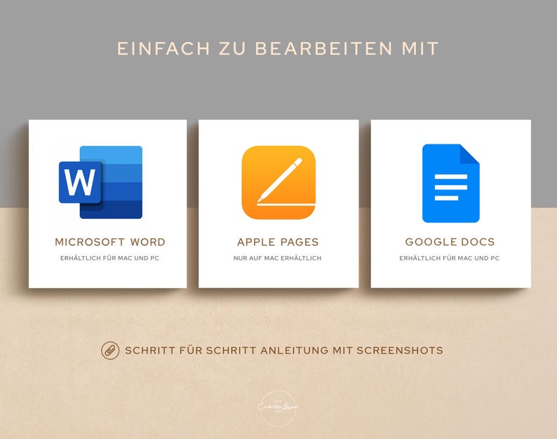 Lebenslauf Vorlage für Word, Pages, Google Docs, Bewerbungsvorlage Deutsch, Moderner Lebenslauf, Anschreiben, Anlagen, Deckblatt, Bewerbung imagen 9