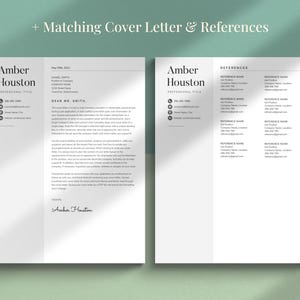 Resume Template for Word, Pages, Google Docs - Professional & Modern CV Design image 5