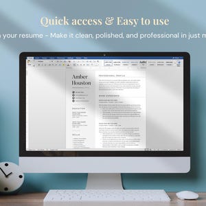 Resume Template for Word, Pages, Google Docs - Professional & Modern CV Design image 9