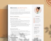 Google Docs Resume Template, Modern Resume CV Template with Picture, Creative Resume Template, Aesthetic Resume for Word, Pages, Google Docs