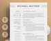 Professional Resume Template for Word, Pages, Google Docs | Resume Template | CV | Kreative Lebenslauf, Bewerbungsvorlage | 'The Watson' 