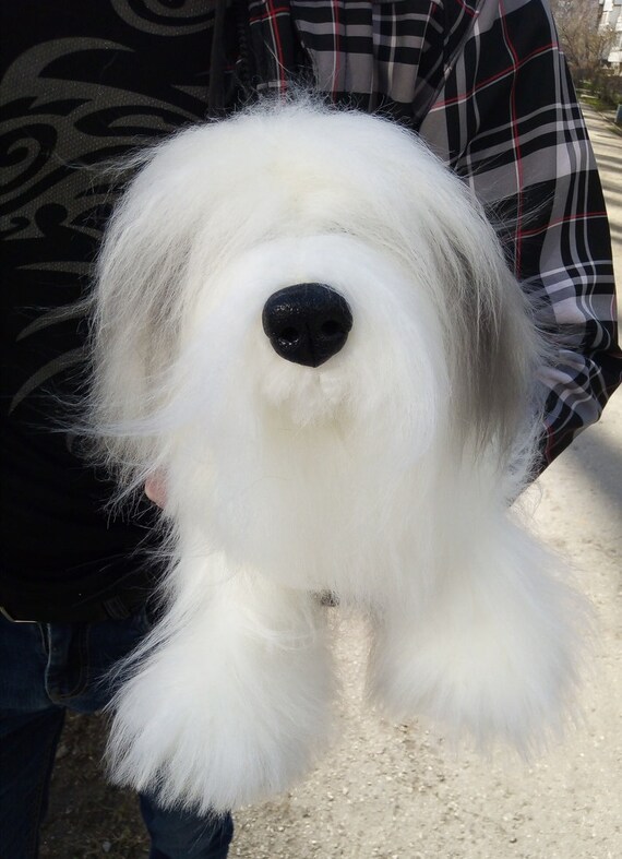 Bobtail Le Vieux Chien De Berger Anglais De Lépouvantail De Film Scarecrow Cadeaux Faits à La Main Dooak Poupée Dart En Peluche De Kawaii