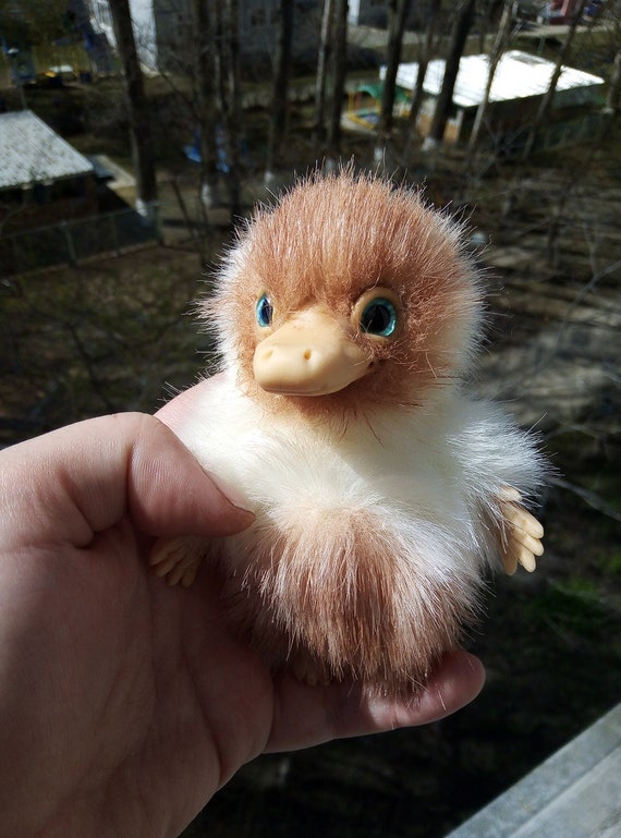 Toys & Games Tiny Niffler ooak handmade gift furry animal kawaii plush poseable doll Toys