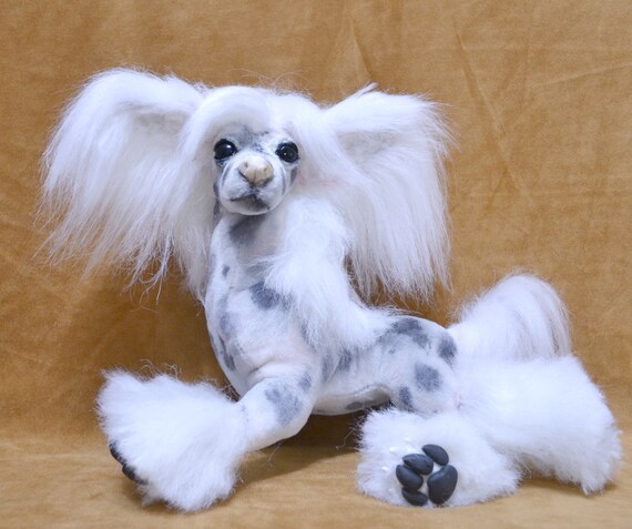 chinese crested stuffed animal