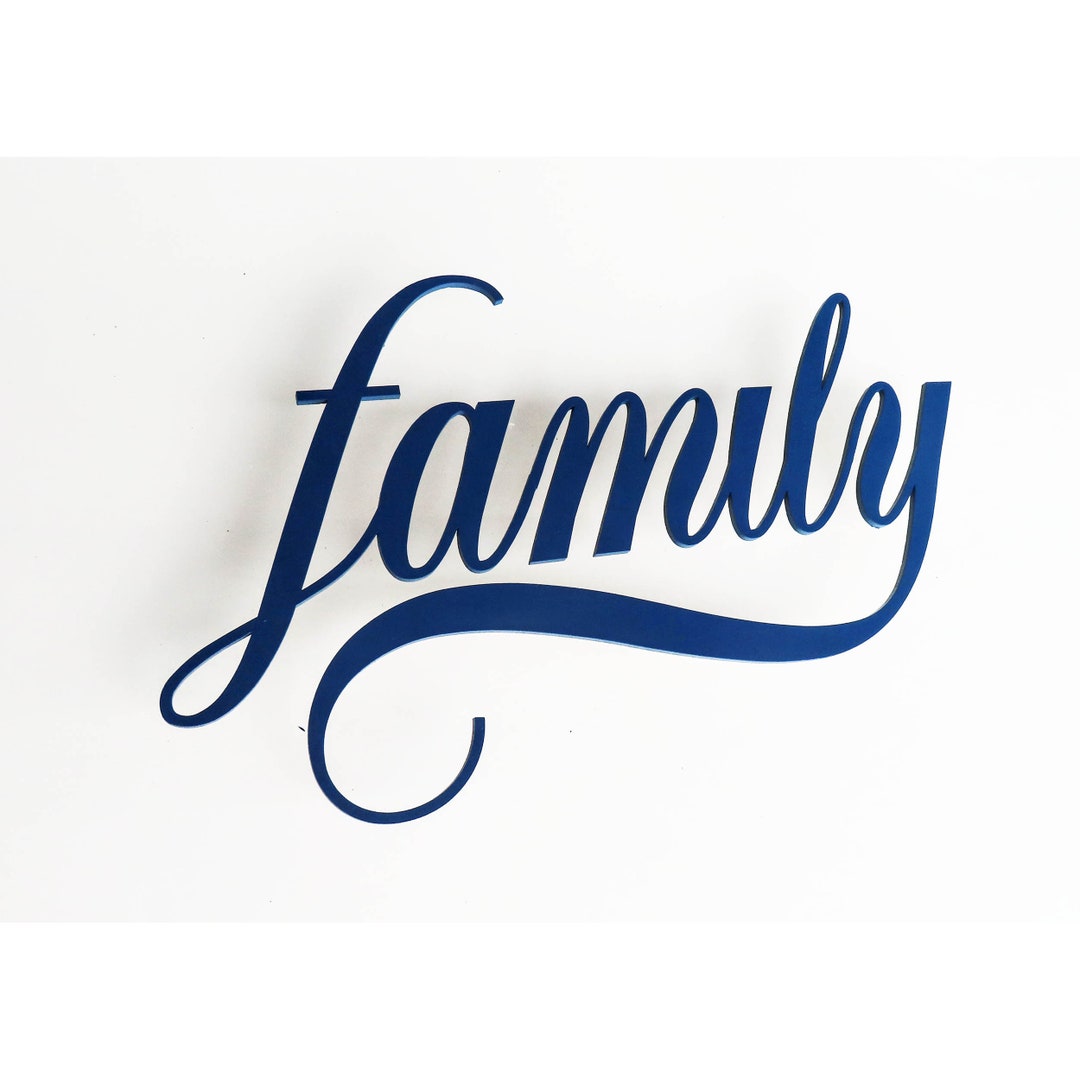Family Wall Decor Word Sign, Wooden Word Wall Art, Word Sign, Wooden Sign, Kids Room Decor