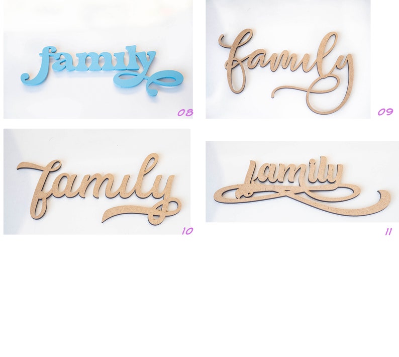 Family Wall Decor Word Sign Wooden Word Wall Art Word Etsy Australia