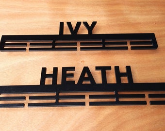 Custom Personalised Medal Hanger, Painted Medal Display Rack, Medal Display, Ribbon Hanger