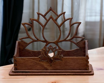 Lotus Flower Business Card Holder