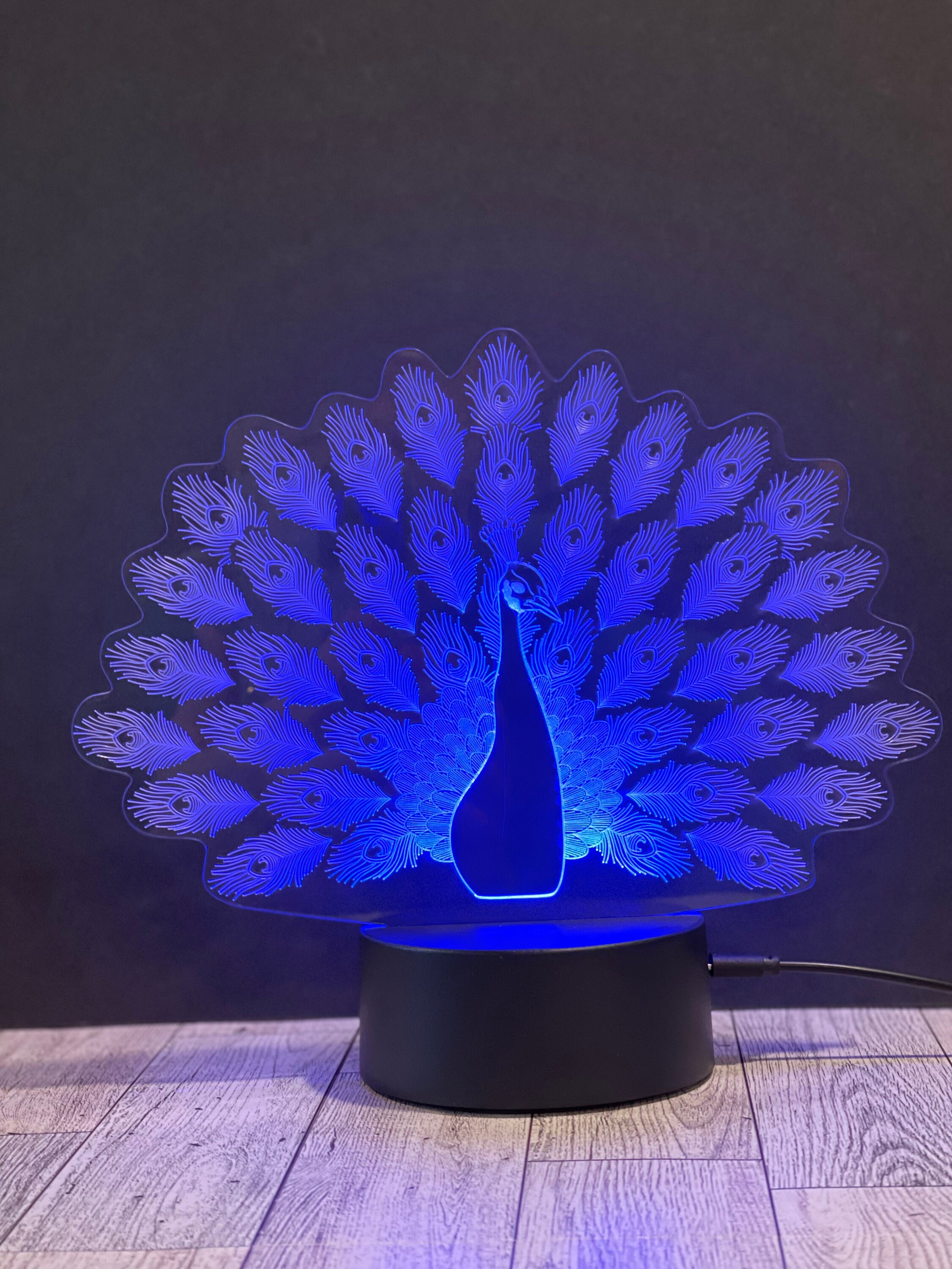 Peacock Lamp Etsy Australia
