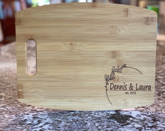 Gepersonaliseerde bamboe kaasplank