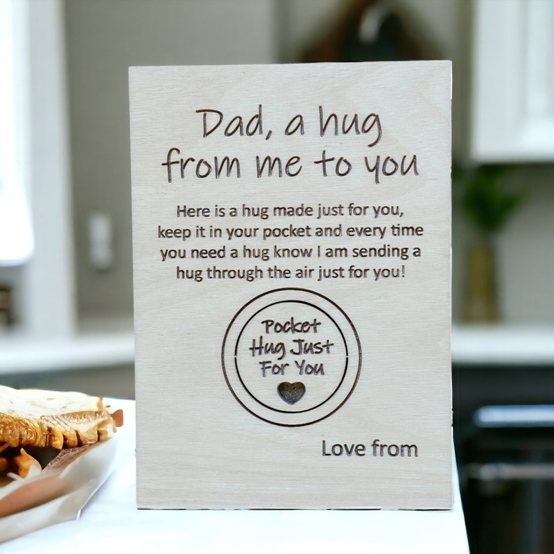Dad Pocket Hug Card - Etsy