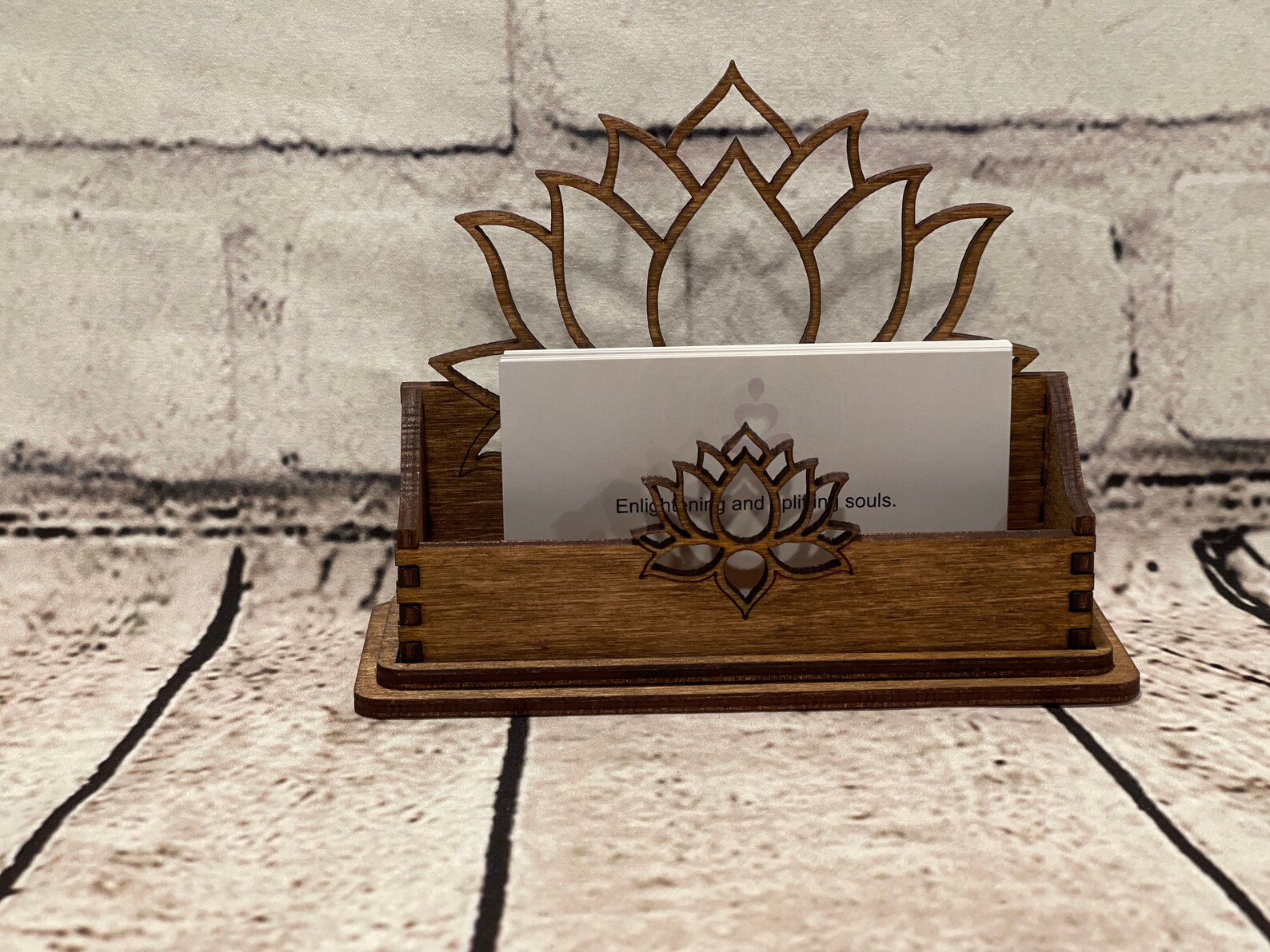Lotus Flower Business Card Holder, Office Supplies, New Age, Desk