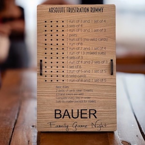 Absolute Frustration Rummy, Game Night, Rummy Card Game, Housewarming Gift, Camping Game, Travel Games, Gift for Dad, Gift For Mom
