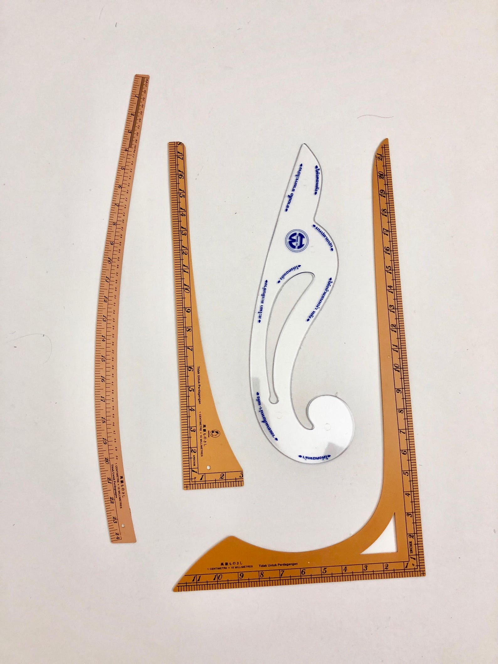 4pcs Pattern Drafting rulers/sewing rulers/tailored Etsy