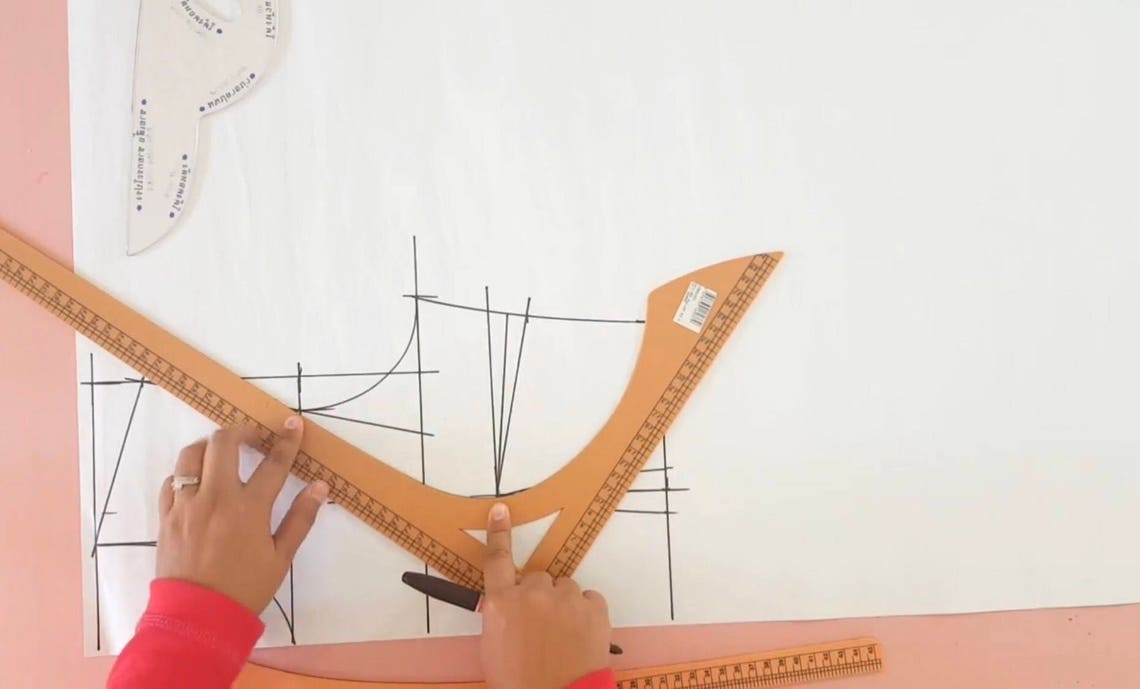 4pcs Pattern Drafting rulers/sewing rulers/tailored Etsy