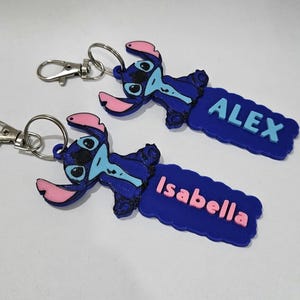 Personalisierte Stich Schlüsselbund Name Schlüsselbund Schlüsselanhänger Schlüsselbund Tag keychine Charm Name Name 3D Gedruckt Schlüsselanhänger Kostüm Charme