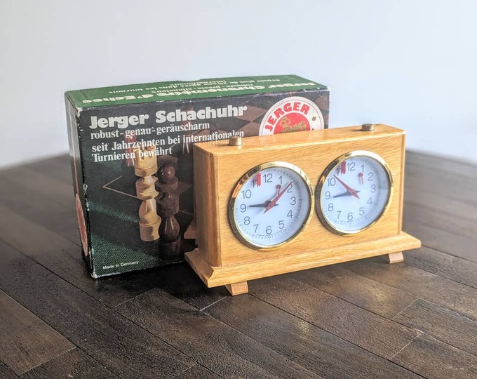 Vintage Jerger Chess Clock Made in Germany Lot 445 Etsy