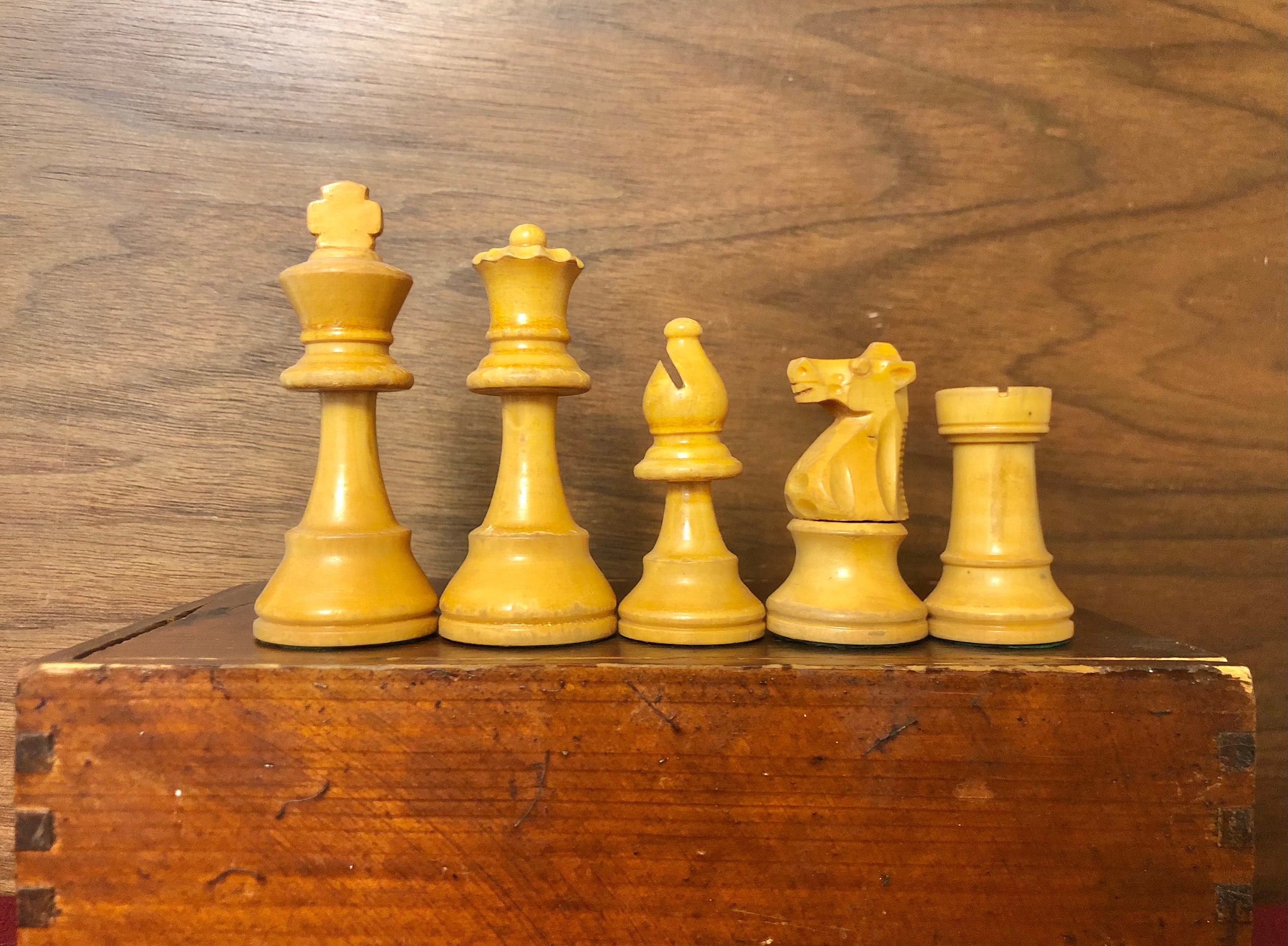 Vintage French Lardy Chess Set Lot 360 Etsy