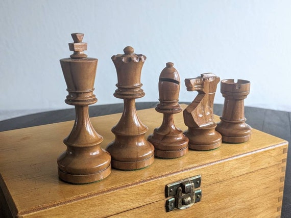 Rare Las Palmas International German Staunton Chess Set Lot 441 - Etsy