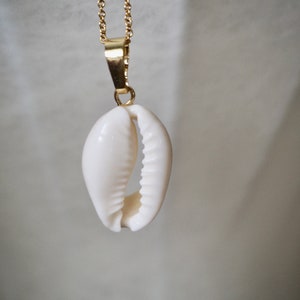 Cowrie Shell Necklace, Gold Filled Seashell Necklace, Mermaid Necklace, Beach Necklace image 7