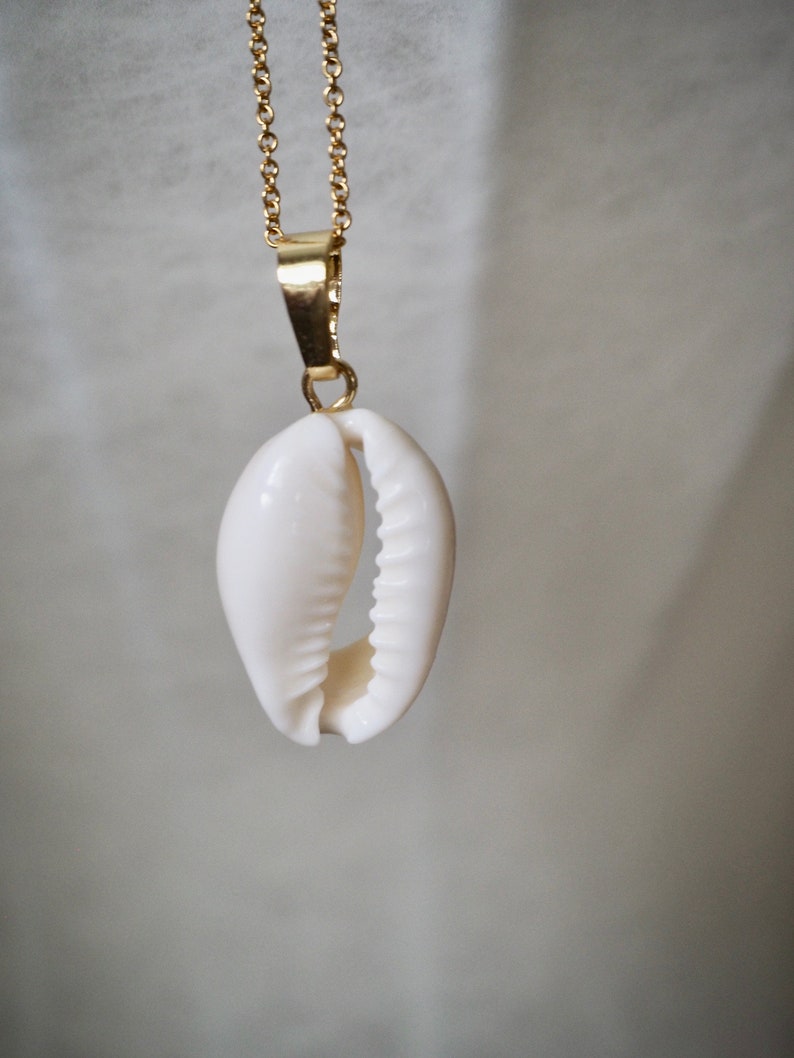 Cowrie Shell Necklace, Gold Filled Seashell Necklace, Mermaid Necklace, Beach Necklace image 7