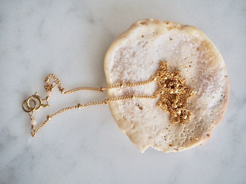 Dainty Gold Choker Gold Filled Satellite Chain Necklace