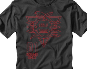 Seele 01 - Neon Genesis Evangelion Fan Shirt ! Black Unisex short sleeve T Shirt
