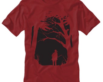 Ellie en el bosque - Camiseta roja