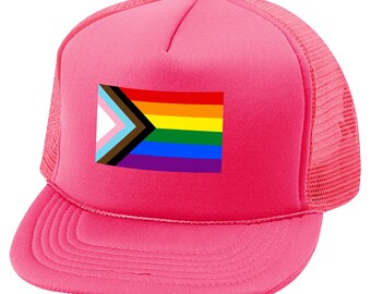 Pink LGTBQ Pride Flag Awareness Hat