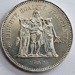 Coin 50 Francs Hercules, silver, 1979