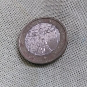 1 euro 2002 Italy 12-star coin