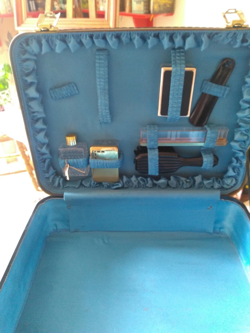Old 1960s case with toilet needs